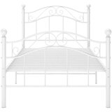 vidaXL Okvir za krevet bijeli metalni 100 x 200 cm | shoptok.hr