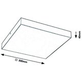 Rabalux tartu,spoljna plafonska, LED24W, bela, kvadratna | Eponuda.com