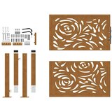  Vrtna vrata 100x100 cm Otporni čelik Dizajn plamena | Eponuda.com