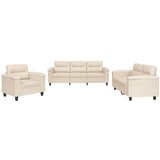 vidaXL 3-dijelni set sofa s jastucima bež tkanina od mikrovlakana Cijene