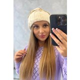 Kesi Women's cap Feba K330 ecru+neon green Cene