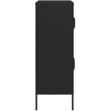 Ormarić za pohranu crni 80 x 35 x 101,5 cm čelični | shoptok.hr