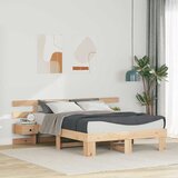  Krevetna konstrukcija Smeđa 120 x 200 cm Čvrsto borovo drvo | shoptok.hr