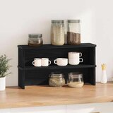 vidaXL Kuhinjski stalci koji se mogu složiti 2 kom crni 60x15x16 cm | shoptok.hr