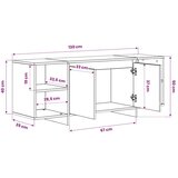 TV ormarić boja hrasta sonome 130 x 35 x 50 cm od iverice | shoptok.hr