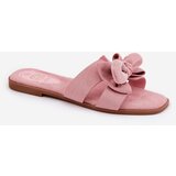 Boto Flat Women's Slippers With Bow Pink Tobin | Shoptok.si