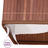  Košara za rublje od bambusa s 2 odjeljka smeđa 72 L | shoptok.hr