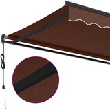 Tenda na automatsko uvlačenje smeđa 350 x 250 cm | shoptok.hr