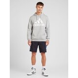 Adidas Športna majica siva / bela | Shoptok.si
