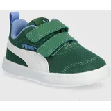 Puma Otroški čevlji zelena barva