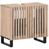 vidaXL Kopalniška omarica 62x34x58 cm trden mangov les | Shoptok.si