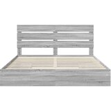  Postelja s shranjevanjem z vzglavjem Siva Sonoma 200 x 200 cm, (5000106318) | Shoptok.si