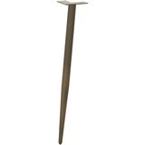  konzolna miza noge stožčasta oblika 4kosi naravno jeklo 72-73cm | Shoptok.si