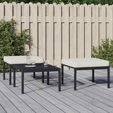  Vrtni taburei s jastucima boje pijeska 2 kom 60x60x35 cm čelik | shoptok.hr