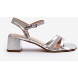 Sergio Leone Women's Low Heel Sandals in Synthetic Leather | Shoptok.si
