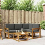  Set vanjskih sofa 5 kom. Prirodna i antracit | shoptok.hr