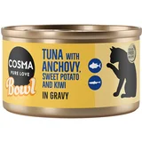 Cosma Varčno pakiranje Bowl 12 x 80 g - Tuna s sardelami