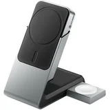 indukcijski punjač 3 A Matrix+ 3-in-1 Magnetic MSPBDDAWC-G 5000 mAh Izlazi standard indukcijskog punjenja, Apple