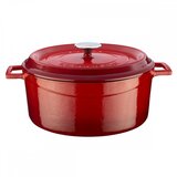 Lava Rdeč litoželezni lonec s pokrovom 28 cm | Shoptok.si