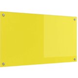 vidaXL Kuhinjska obloga Rumena Kaljeno steklo 90 x 50 x 0.6 cm Trajna | Shoptok.si