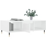 Stolić za kavu sjajni bijeli 104 x 60 x 35 cm konstruirano drvo | Eponuda.ba