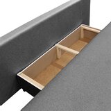 P & B ZOFA S POSTELJNO FUNKCIJO, siva tekstil | Shoptok.si