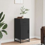 Komoda crna 35 5 x 35 x 76 cm konstruirano drvo i metal | shoptok.hr