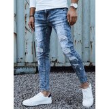 DStreet Spodnie męskie jeansowe z dziurami niebieskie | shoptok.hr