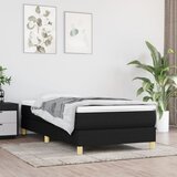 The Living Store Box spring postelja z vzmetnico črna 80x200 cm blago - Box Spring Postelja, (21512233) Cene