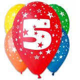  Set s 5 pisanimi baloni s številko 5 Cene