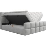 XORA POSTELJA Z VZMETNICO 160 cm x 200 cm , tekstil srebrne barve | Shoptok.si