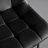 Bessagi Home stol ria, črna, žamet | Shoptok.si