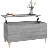  Stolić za kavu siva boja hrasta 90x44,5x45 cm konstruirano drvo | shoptok.hr