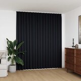  Zavjesa za zamračivanje s kukama crna 290 x 245 cm | shoptok.hr