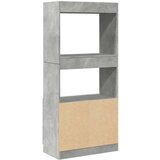vidaXL Visoka omara betonsko siva 63x33x140 cm inženirski les | Shoptok.si