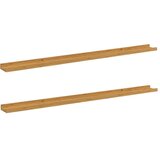  Polica na zidu Zidne 2 pcs Bež 115 x 9 x 3 cm Konstruirano drvo | shoptok.hr