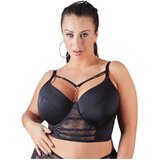 Cottelli Plus Size - Čipkani grudnjak s naramenicama (crni) - 90E Cijene