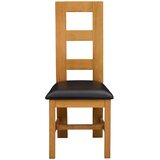  Stolac za blagovanje 2 pcs Čvrsto Hrastovo Drvo Crna | Shoptok.si