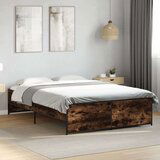 vidaXL Okvir za krevet boja hrasta 120x190cm konstruirano drvo i metal | shoptok.hr