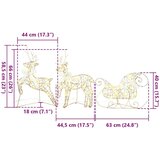 vidaXL LED irvasi s 60 LED svjetlima 3 pcs Topla bijela PET | shoptok.hr
