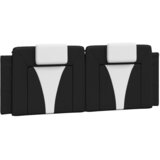  Jastuk za uzglavlje Viana crno-bijeli 137 cm od umjetne kože | shoptok.hr