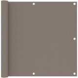 Balkonski zastor smeđe-sivi 90 x 600 cm od tkanine Oxford | shoptok.hr