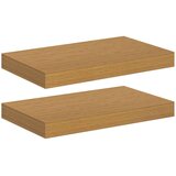  Stenska polica 2 pcs Bež 40 x 23,5 x 4 cm Konstruiran les, (5000200810) | Shoptok.si