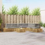 7 Komad Set vanjskih sofa Poliester Bijela | shoptok.hr