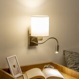  Brilagi - LED zidna lampa NUBILA 1xE27/25W/230V + LED/3W mesing/bela | Eponuda.com
