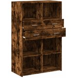 Visoka komoda boja hrasta 80 x 42,5 x 124 cm konstruirano drvo | shoptok.hr