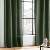 Douceur d intérieur Kaki zelena zavjesa od mikrovlakana 140x280 cm Absolu – | shoptok.hr