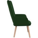  Stolica za opuštanje tamnozelena baršunasta | shoptok.hr