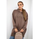 Kesi Insulated sweatshirt with embroidered oversize mocca inscription | shoptok.hr