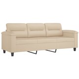 Maison Chic kavč - Sofa - Kanape trosed krem 180 cm tkanina iz mikrovlaken, (21727333) Cene